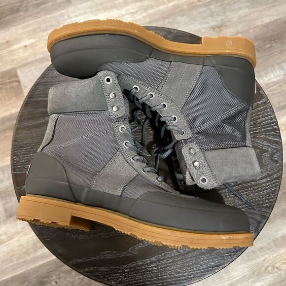 Hunter insulated Commando Boots gray size 8 NWOT - Picture 3 of 10